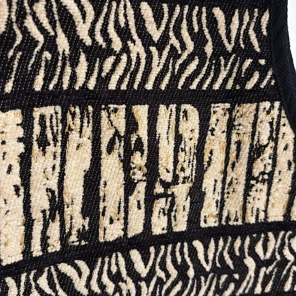 Vintage 80s 90s Tapestry Zebra Vest Woman’s Large - Picture 4 of 11